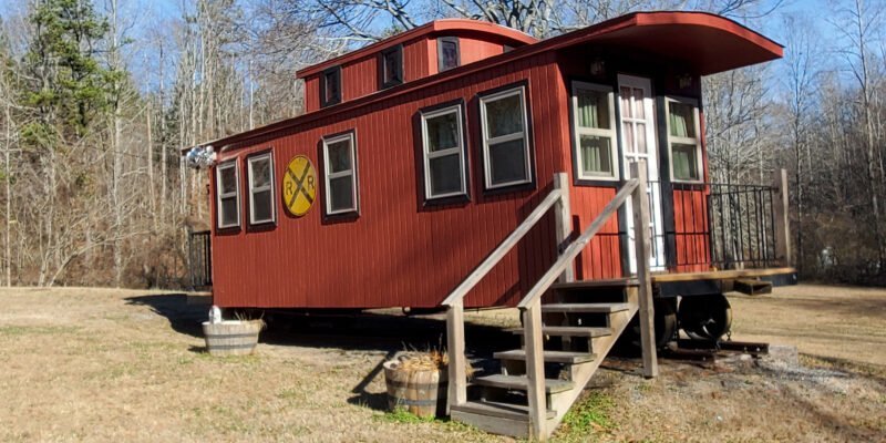 Caboose airbnb in etoway county